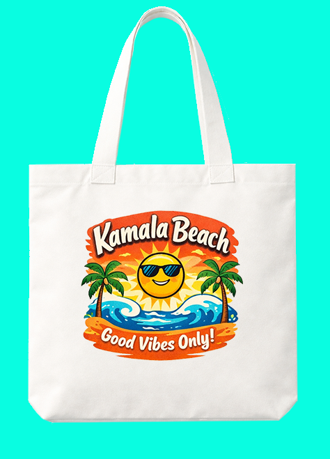 Phuket souvenir tote bags